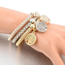 Load image into Gallery viewer, "Tree of Life" Charm Bracelet With Austrian Crystal
